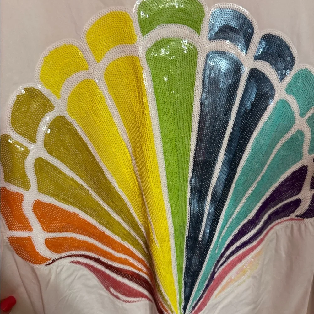 QOS Colorful Shell Design Tunic - Picture 4 of 6